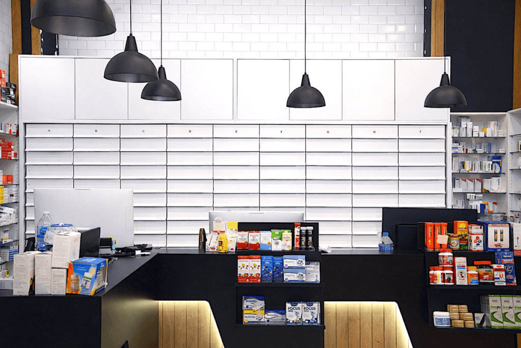 Farmarack Eczane Çekmece Sistemi